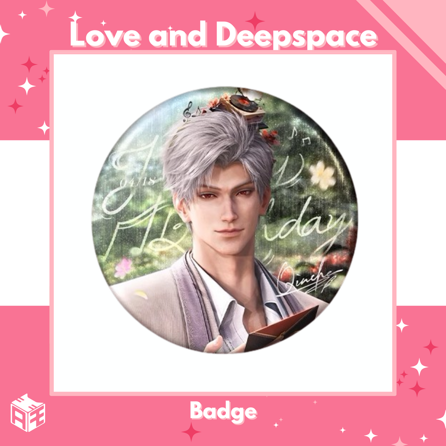 [Birthday Edition Pre-order] Love and Deepspace "Sylus: Where Hearts live" Badge