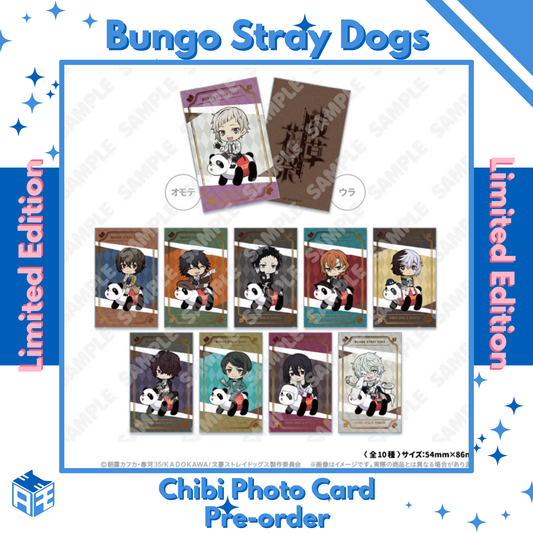 [Limited Edition Pre-order] Bungou Stray Dogs x Asakusa Hanayashiki Chibi Photo Card